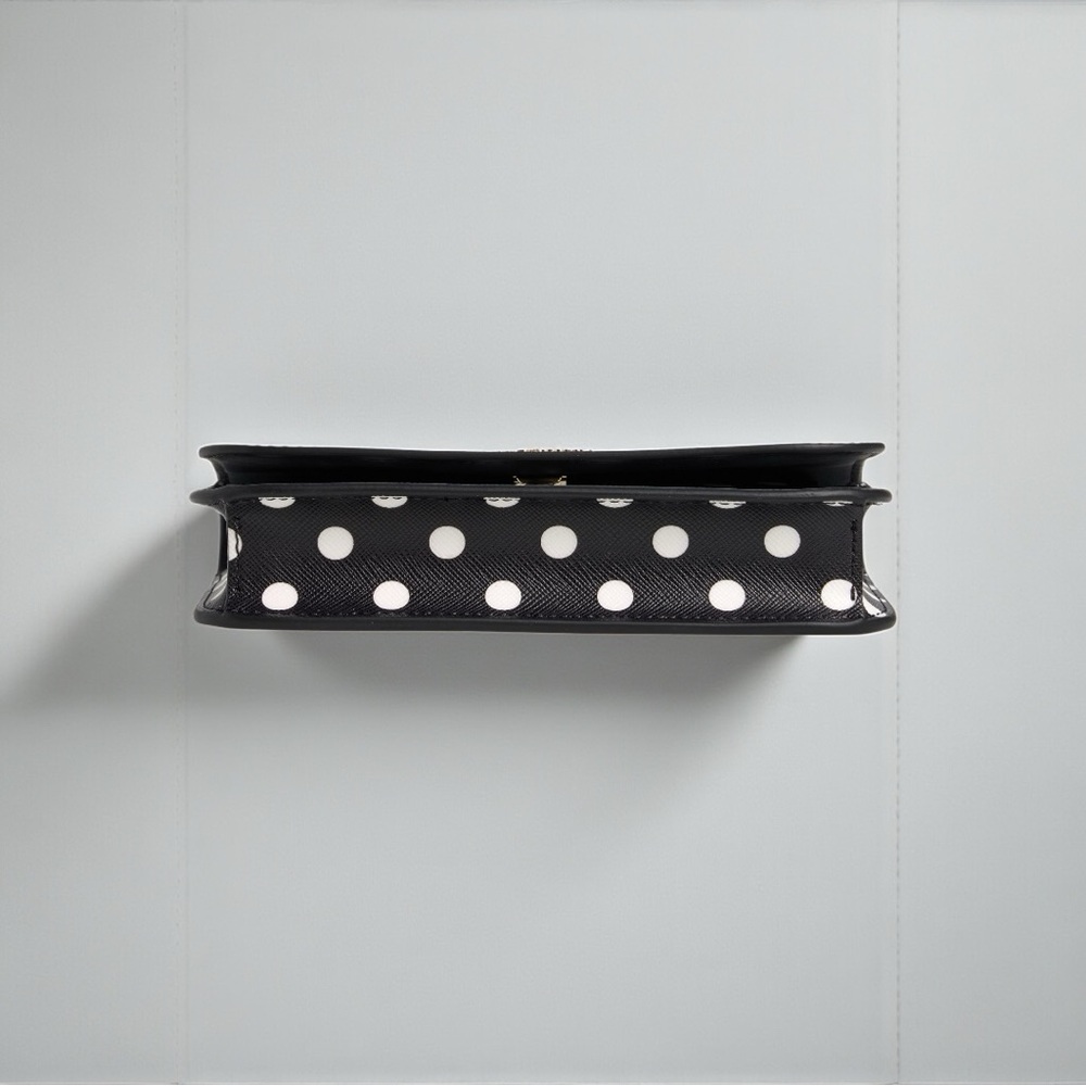 Kate Spade Cheers Boxed Small Crossbody Bag-black and white polka dots-MSRP $259 - Picture 5 of 8